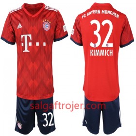 FC Bayern München Fodboldtrøjer Joshua Kimmich 32 Børn Hjemmebanesæt 2018/19 Kort ærmer